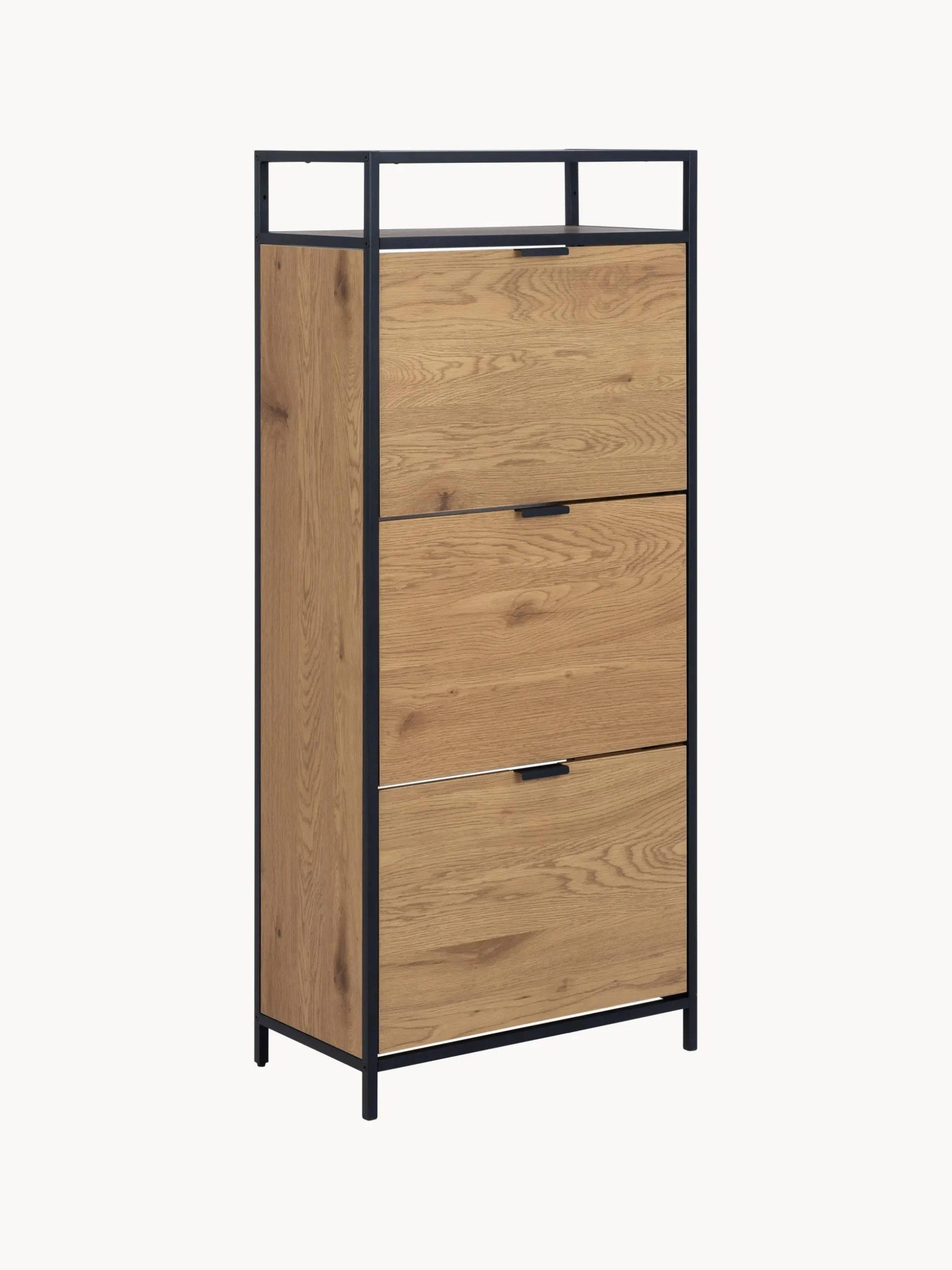 Scarpiera in legno con scomparti pieghevoli Seaford