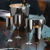 Scatola portaoggetti fatta a mano con flute da champagne Dante, set da 5