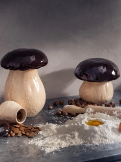 Scatola decorativa grande dipinta a mano Mushroom