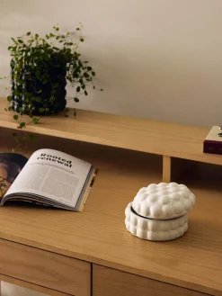 Scatola decorativa in gres con coperchio Bob