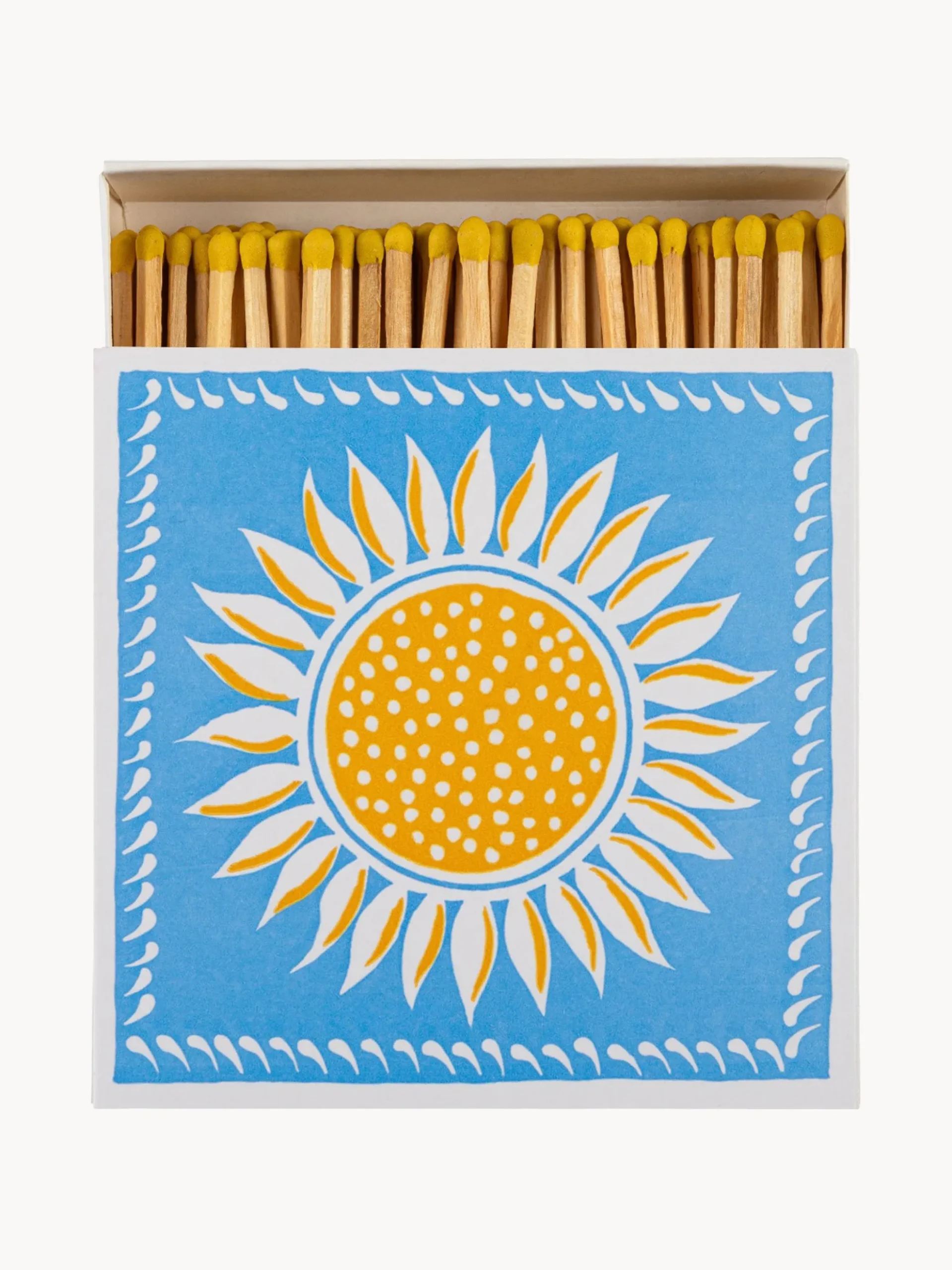 Scatola di fiammiferi di design Matchbox Ariana Sunflower