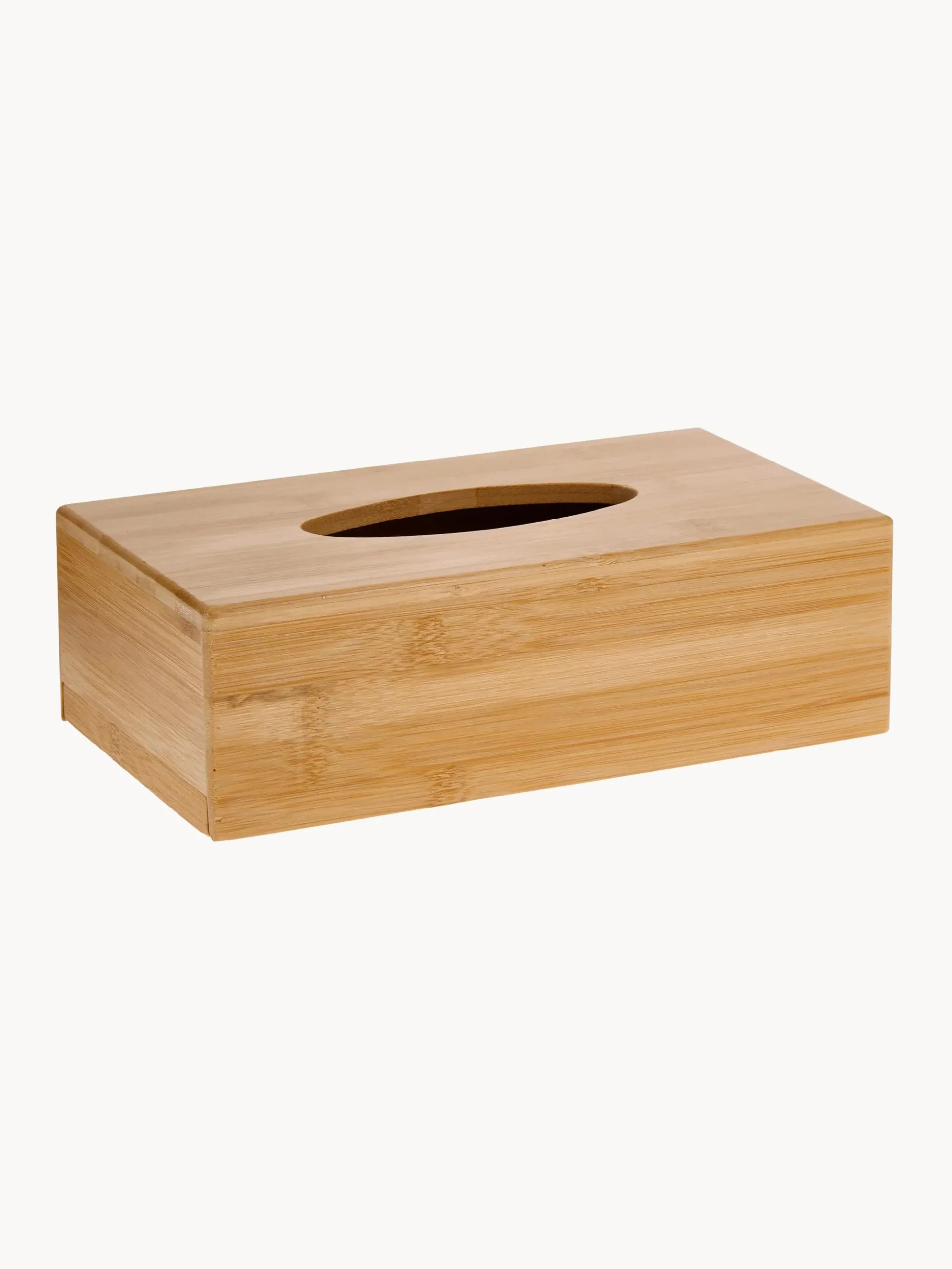 Scatola porta fazzoletti cosmetici in bambù Lisa