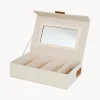 Scatola portaocchiali con specchio Premium