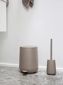 Scopino wc con contenitore in porcellana Nova