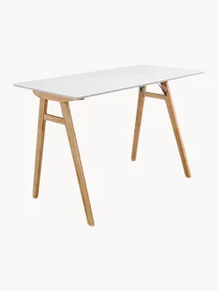 Scrivania con piano bianco Vojens