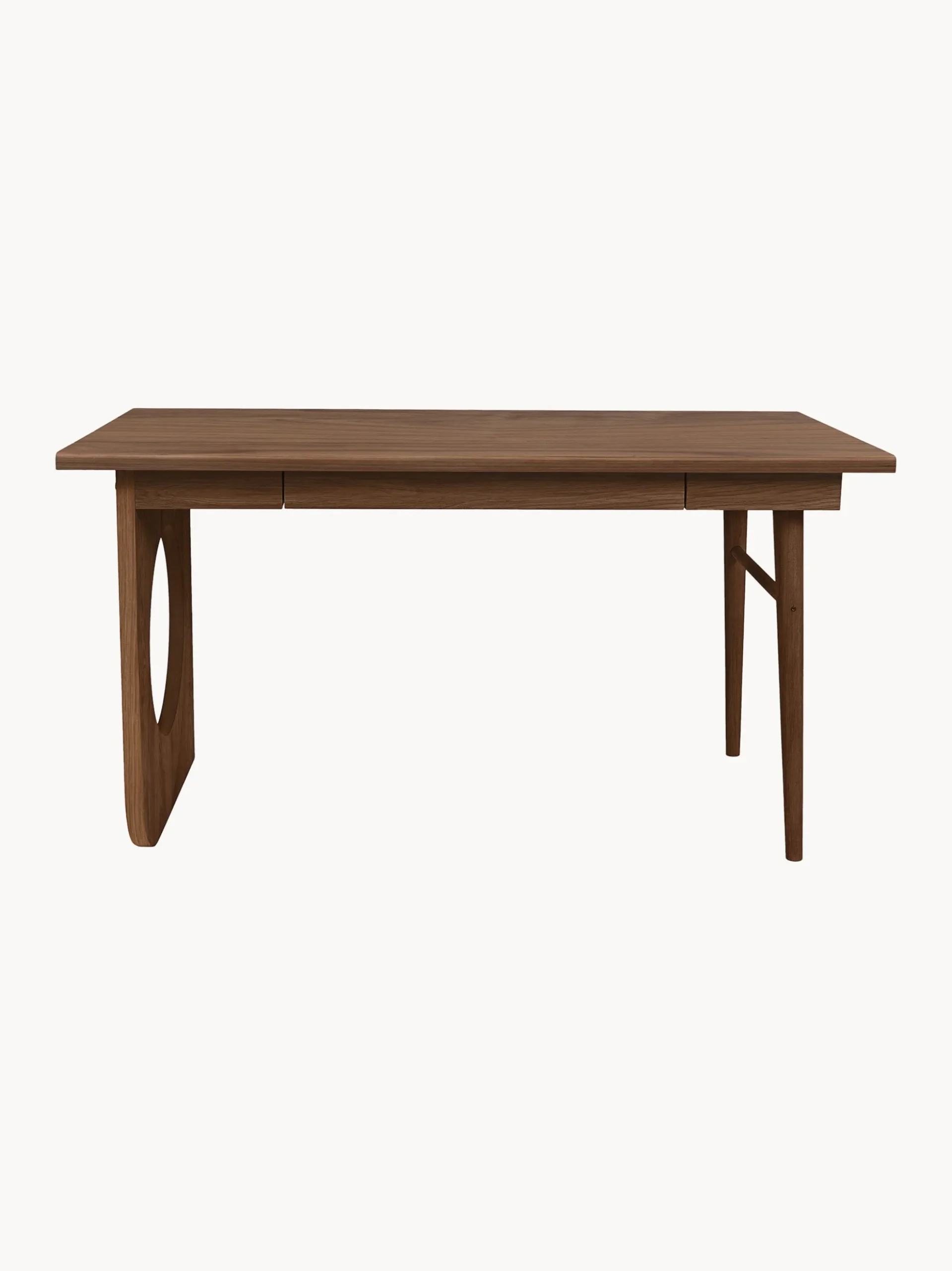 Scrivania in legno con cassetto Bau