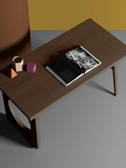 Scrivania in legno con cassetto Bau