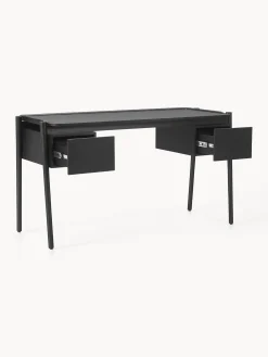 Scrivania in legno con cassetti Libby