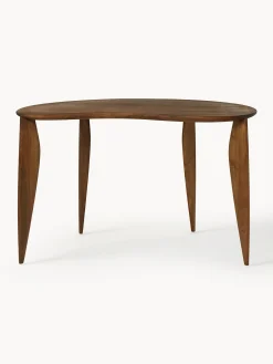 Scrivania in legno di noce dalla forma organica Feve
