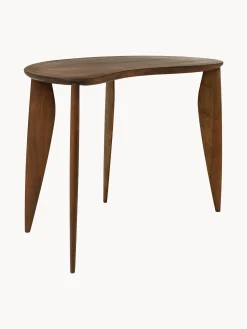 Scrivania in legno di noce dalla forma organica Feve