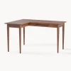 Scrivania rettangolare in legno di mango Paul