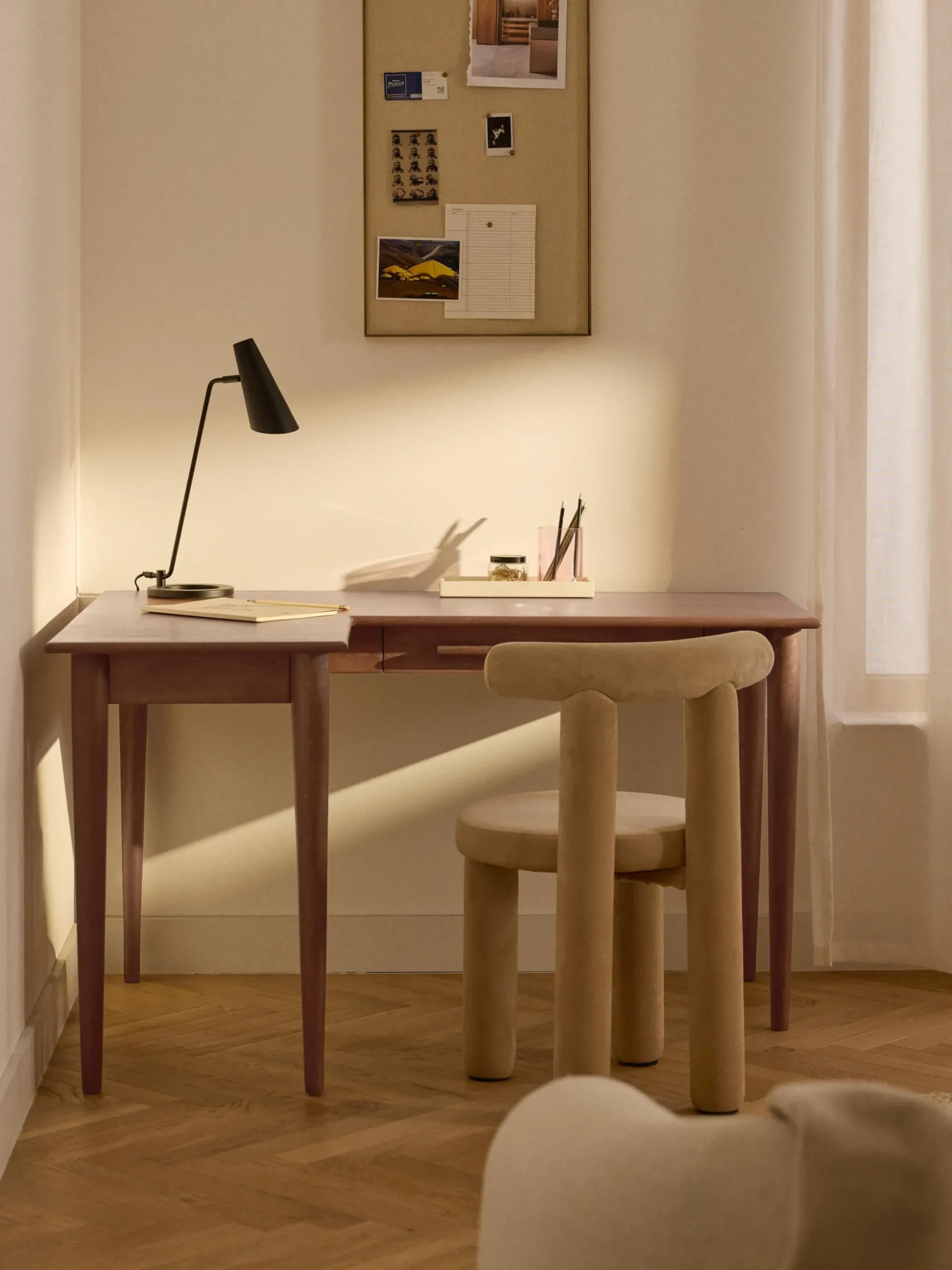 Scrivania rettangolare in legno di mango Paul
