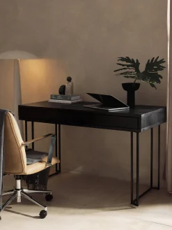 Scrivania in legno di mango con cassetti Luca