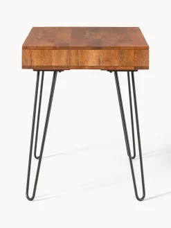 Scrivania in legno di mango e metallo Tova