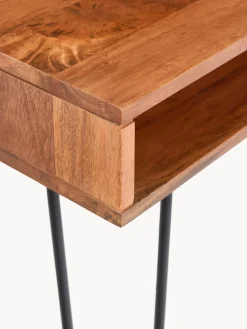 Scrivania in legno di mango e metallo Tova