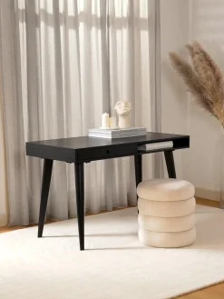 Scrivania in legno massiccio con cassetto Tova