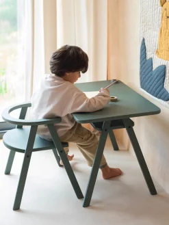 Scrivania per bambini in legno di faggio Growing Green