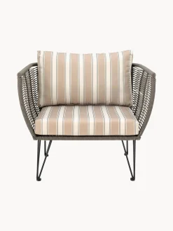 Sedia a poltrona intrecciata da giardino Mundo