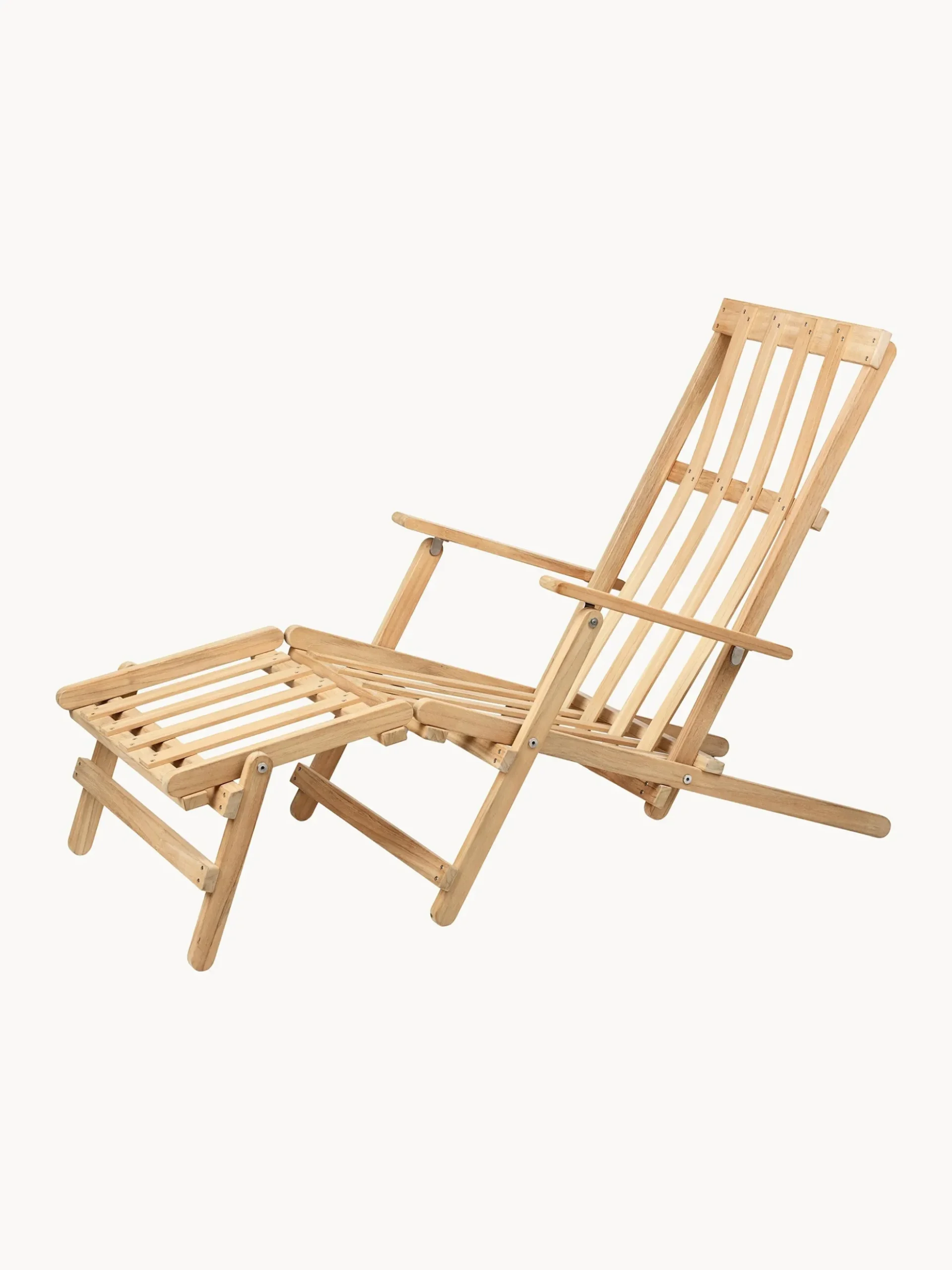 Sedia a sdraio pieghevole in legno di teak BM5565