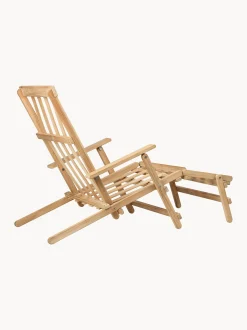 Sedia a sdraio pieghevole in legno di teak BM5565