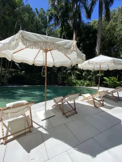 Sedia a sdraio pieghevole con frange Sling
