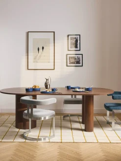 Sedia cantilever imbottita Gianni