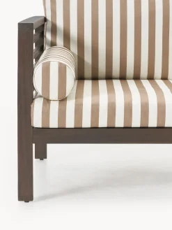 Sedia con braccioli da giardino in legno di acacia Bo