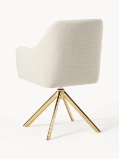 Sedia con braccioli girevole Isla