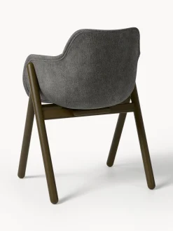 Sedia con braccioli imbottita Carmi
