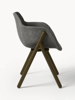 Sedia con braccioli imbottita Carmi