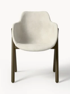Sedia con braccioli imbottita Carmi