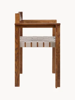 Sedia con braccioli in legno di frassino Symmetry