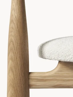 Sedia con braccioli in legno di quercia Bukowski