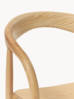 Sedia con braccioli in legno di frassino Camille
