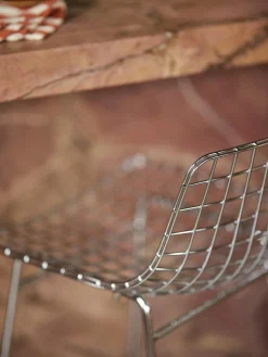 Sedia da bar in metallo Wire