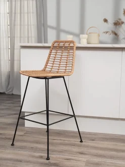 Sedia da bar intrecciata Costa