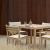 Sedia da giardino impilabile in legno di teak AH501
