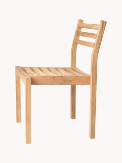Sedia da giardino impilabile in legno di teak AH501