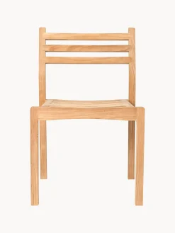 Sedia da giardino impilabile in legno di teak AH501