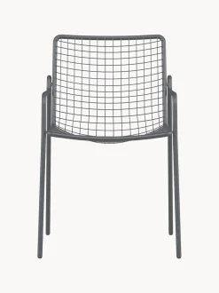 Sedia da giardino impilabile con braccioli Rio R50