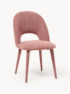 Sedia imbottita con effetto tweed Rachel
