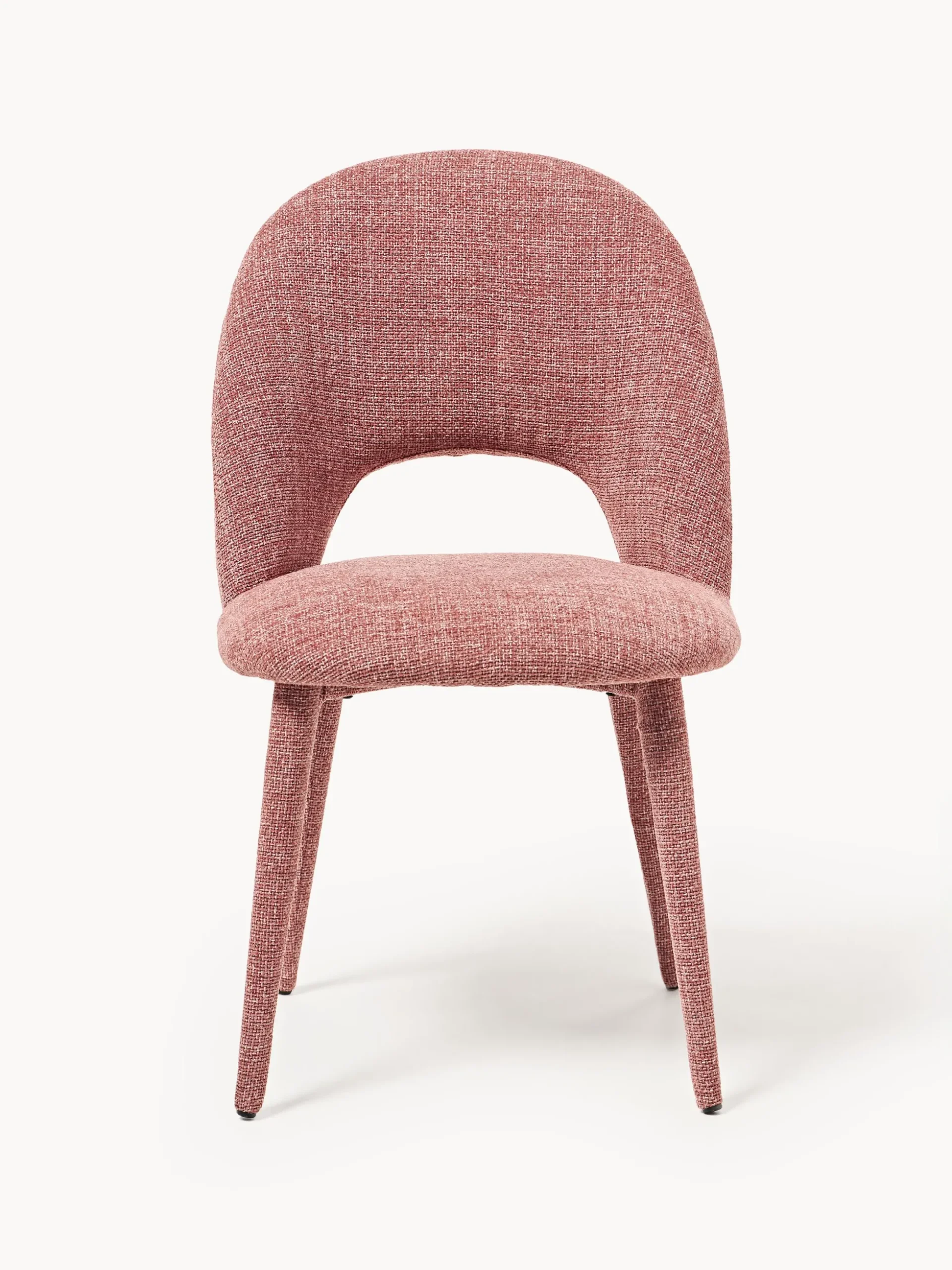 Sedia imbottita con effetto tweed Rachel
