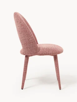 Sedia imbottita con effetto tweed Rachel
