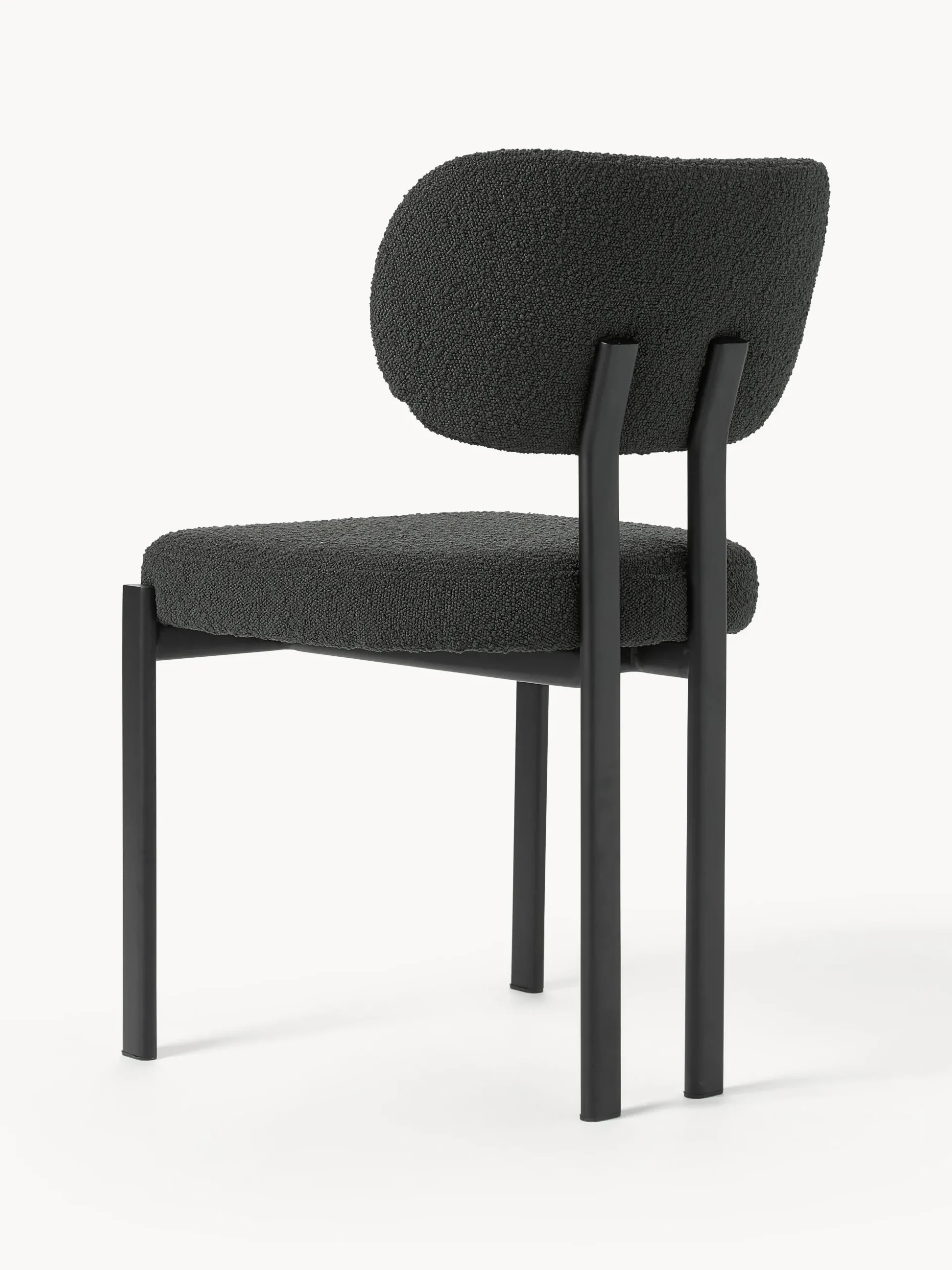 Sedia imbottita in bouclé Adrien