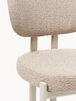 Sedia imbottita in bouclé Adrien