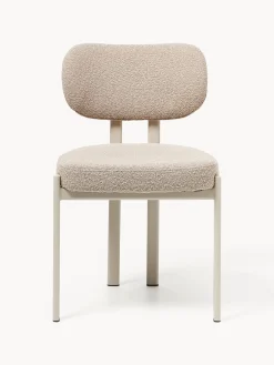 Sedia imbottita in bouclé Adrien