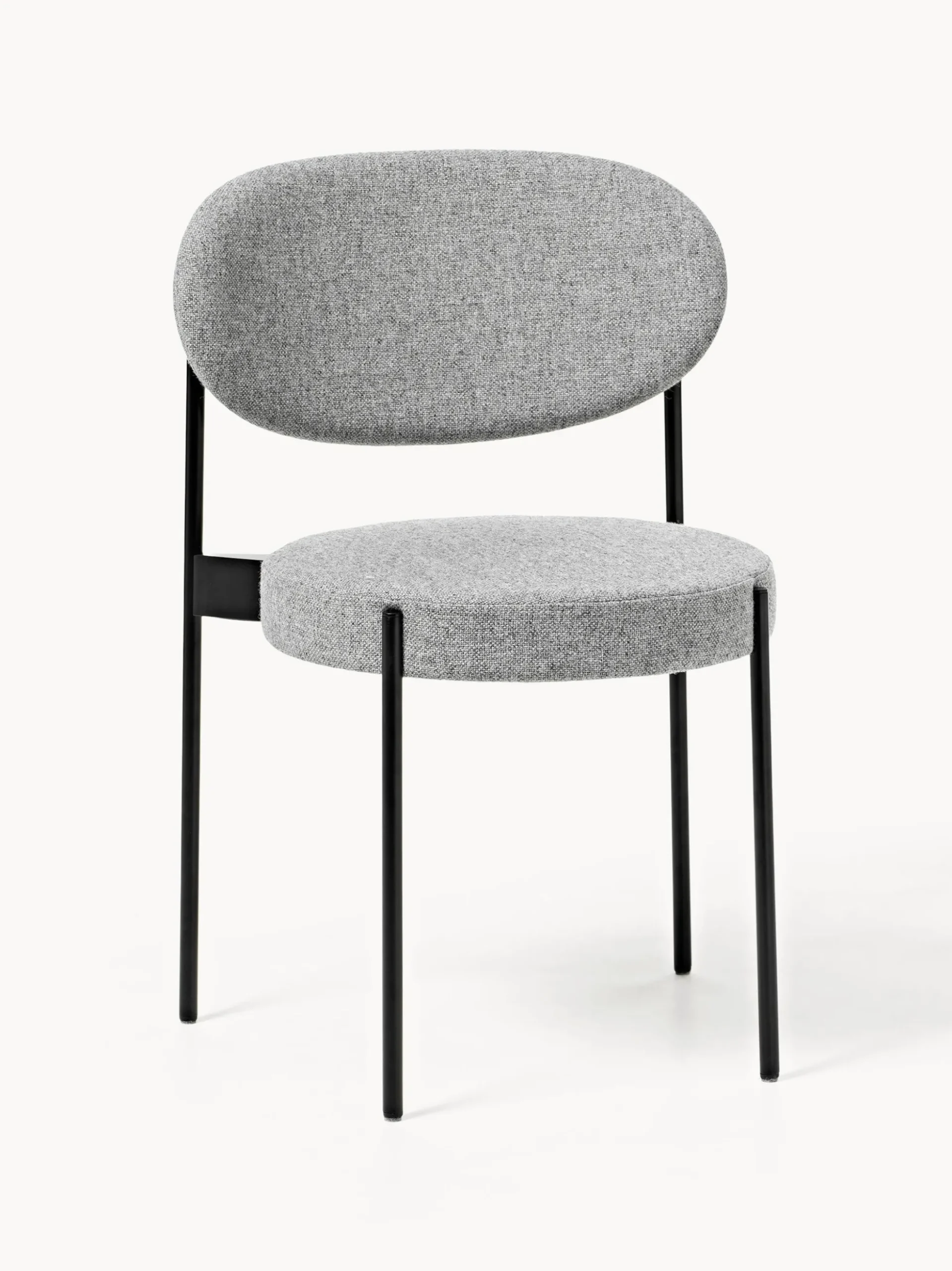 Sedia imbottita in lana Series 430, design Verner Panton