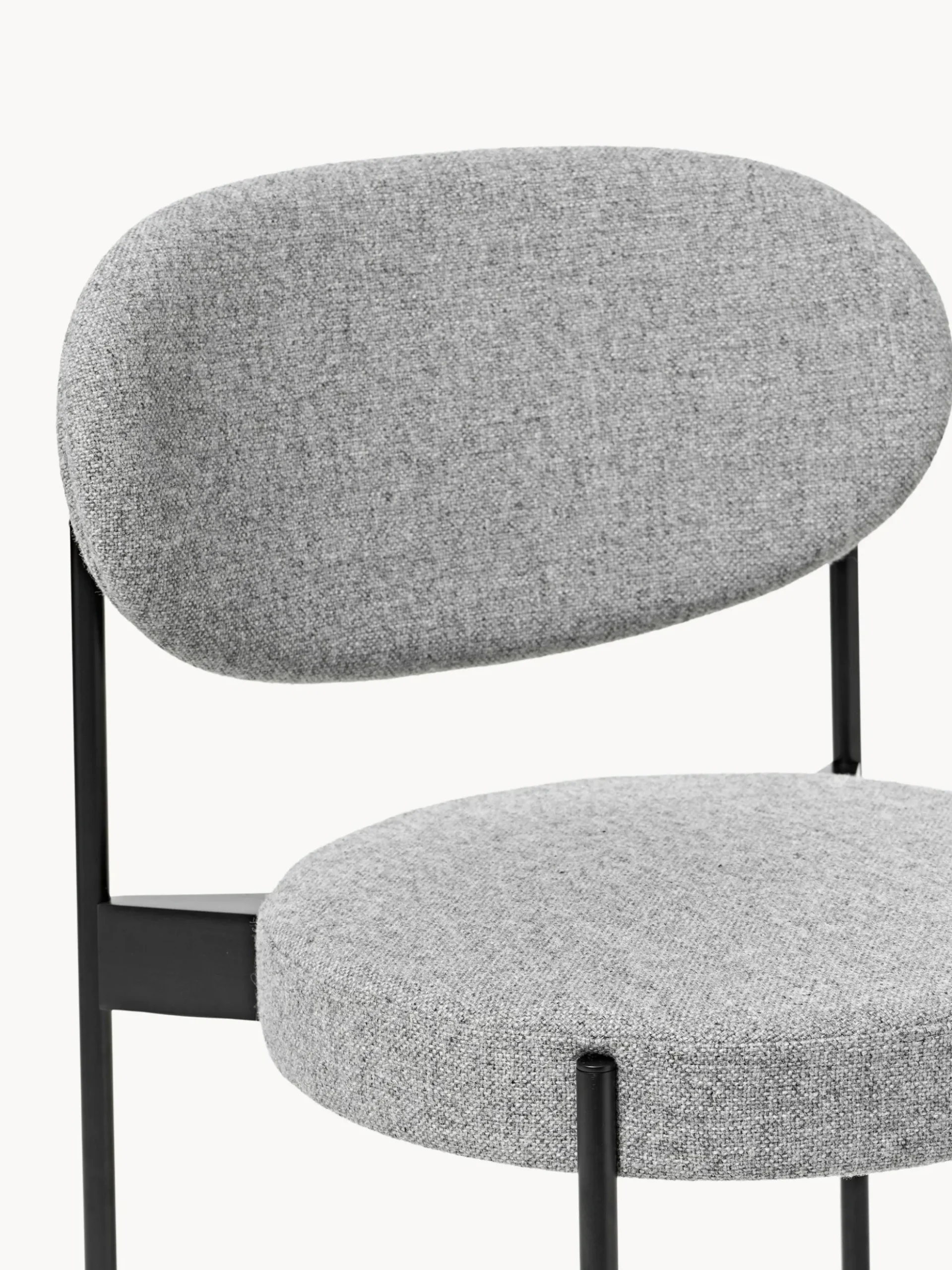 Sedia imbottita in lana Series 430, design Verner Panton