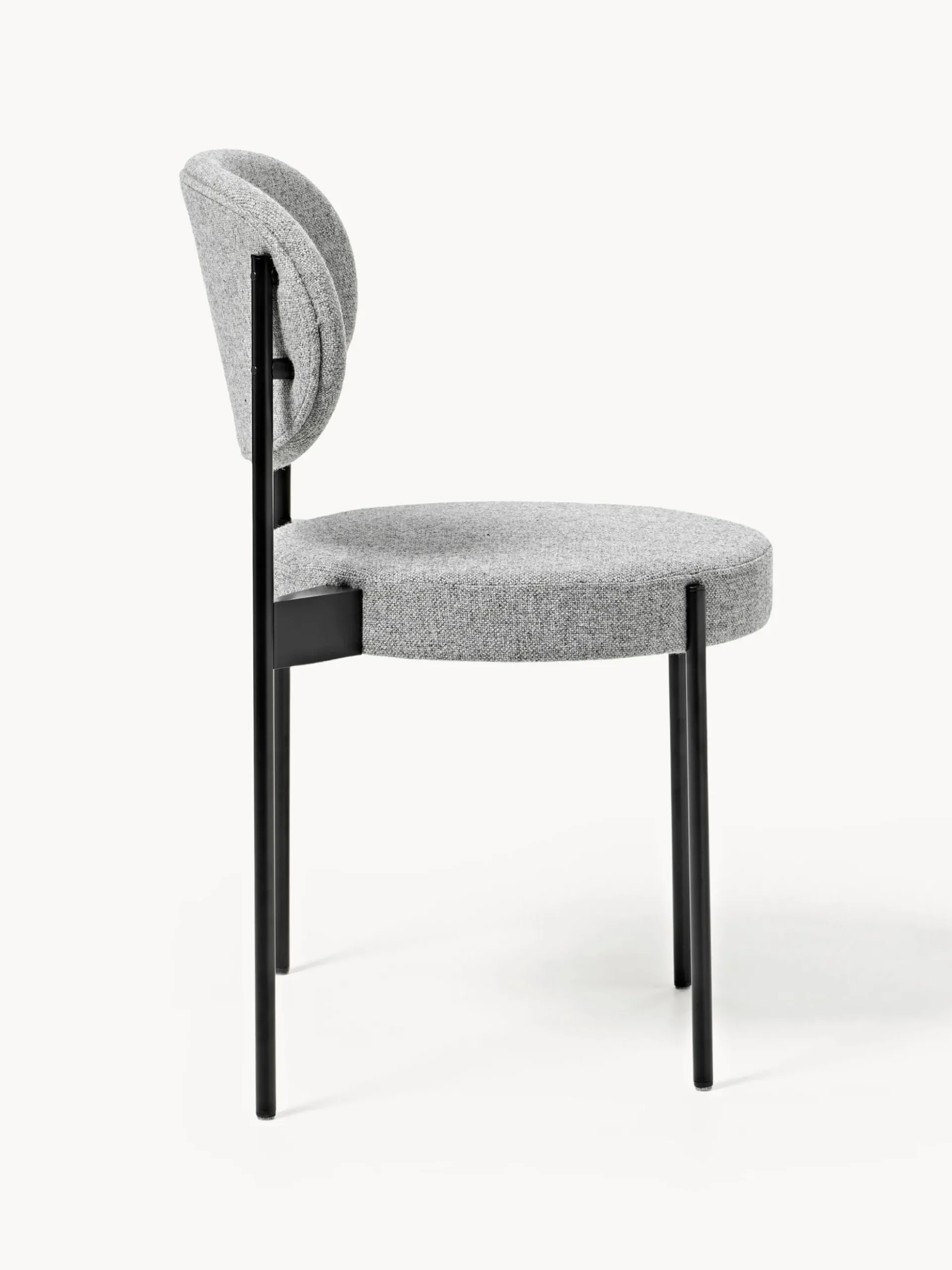 Sedia imbottita in lana Series 430, design Verner Panton