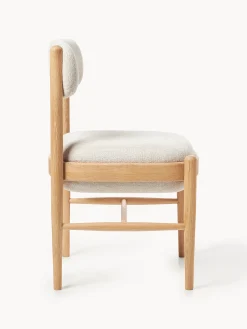 Sedia imbottita in legno di quercia Imara